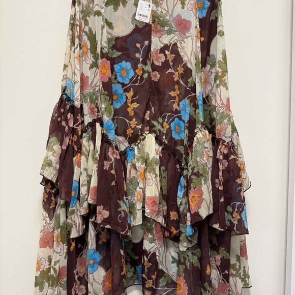 [NWT] Free People Palermo Villa Chiffon Maxi Skirt - Picture 2 of 4